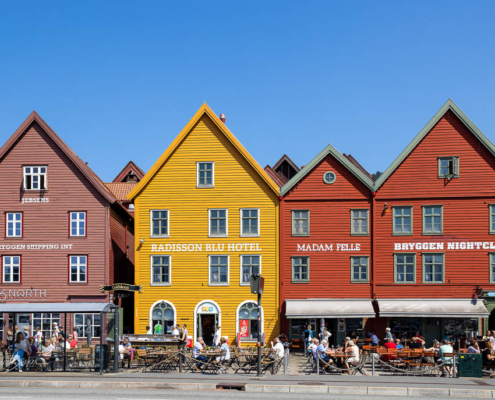 UNESCO- Weltkulturerbe "Hafenviertel Bryggen" in Bergen