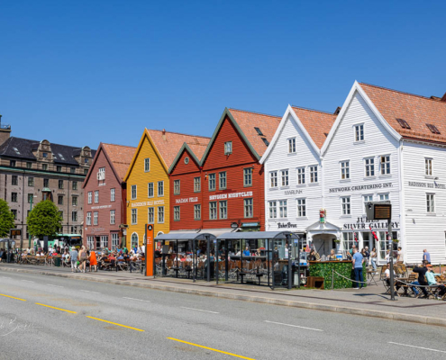 Hafenviertel Bryggen in Bergen