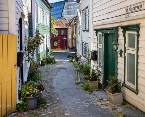 Hafenviertel Bryggen in Bergen