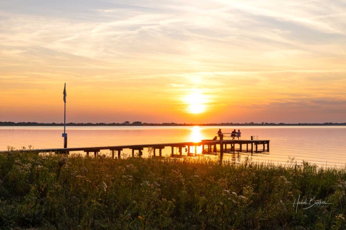 Sonnenuntergang in Dangast am Jadebusen