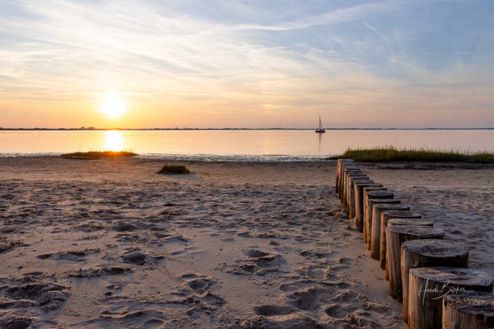 Abendstimmung am Strand in Dangast