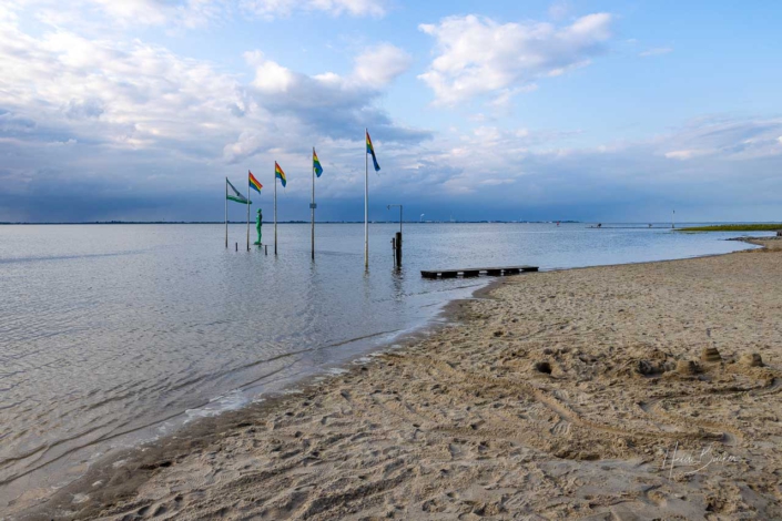 Die Jade am Kurhausstrand in Dangast